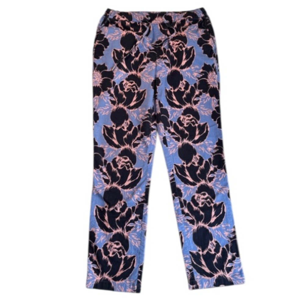 Wildfang The Essential Drawstring Pant Blooming Floral Blue Size Small - Picture 4 of 16